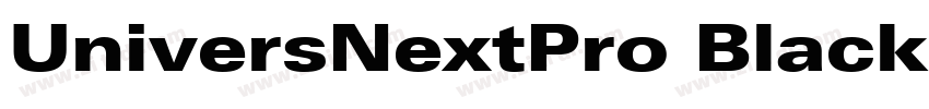 UniversNextPro Black字体转换